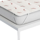 Topper Trapuntato Imbottito in Fibra di Crabyon con Elastici Bordeaux Varie Misure