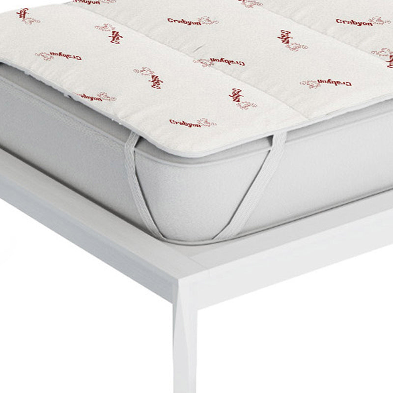 Topper Trapuntato Imbottito in Fibra di Crabyon con Elastici Bordeaux Varie Misure