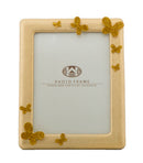 Cornice Glam Butterfly 19,5x2,5x24,5 cm in Poliresina e Vetro Oro