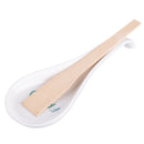 Poggiamestolo Fritto 26,5x10x3 cm in New Bone China VdE Tivoli 1996 Le Travisate Bianco