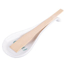 Poggiamestolo Fritto 26,5x10x3 cm in New Bone China VdE Tivoli 1996 Le Travisate Bianco