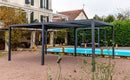 Pergola da Giardino 3,6x6 m in Alluminio Grigio Antracite 