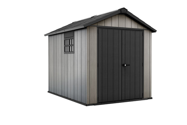 online Casetta da Giardino 229x287x242 cm Keter Oakland 759 Duotech Effetto Legno Spazzolato Grigio