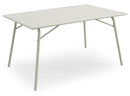 Tavolo da Giardino Pieghevole 140x90x75,3 cm in Acciaio Kraus Brunelleschi Bianco