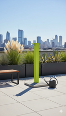 Fontana da Giardino con Rubinetto e Base in Cemento Belfer 42/QBM Verde Acido