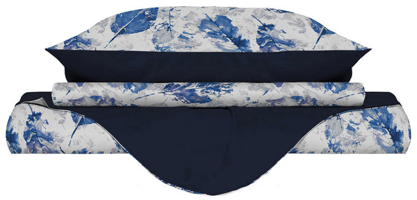 online Copripiumino Double Face con Federe Stampato Foglie