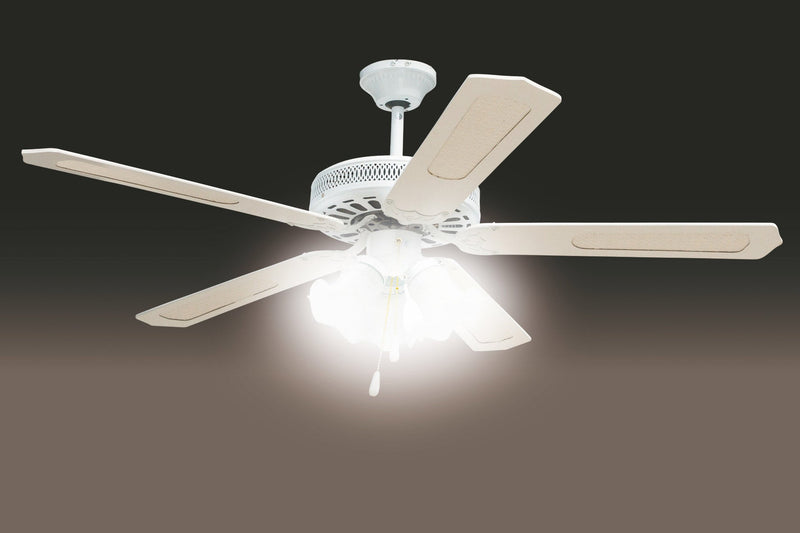 Ventilatore da Soffitto con 5 Pale e Lampada Ø130cm 3 Velocità  Kooper Windy