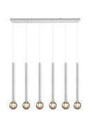 Lampada a Sospensione da Interno  E27 in Metallo Bianco Opaco