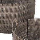 Set 2 Cesti in Materiale Rattan Willow con Manici H 30 cm