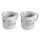 Set 2 tazze Ø9,2x8,7 cm in New Bone China VdE Tivoli 1996 Bianco