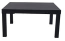Tavolino da Giardino 80x60xH30 cm in Metallo Modas Nero