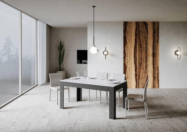 Tavolo Allungabile 160-220x90x77 cm Bibi Mix Bianco Spatolato prezzo