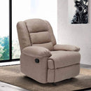 Poltrona Relax Reclinabile Manuale 89x100x100 cm in Tessuto Beige