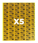 5 Cartoncini Collante 30x40 cm per Zanzariera da Incasso Trappen Luna 50