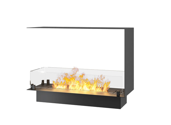 acquista Camino a Bioetanolo da Incasso 80x30x60 cm Infire U800 Slim Nero