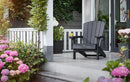 Sedia da Giardino Keter Alpine Adirondack 80x93x93 cm con porta bicchiere Grafite 
