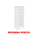 Cassettiera 6 Cassetti Charlene in Legno Seconda Scelta