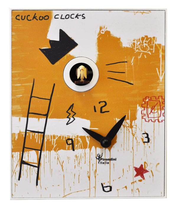 acquista Orologio a Cucù da Parete 16,5x20x10cm Pirondini Italia D'Apres Basquiat