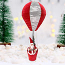 Mongolfiera Natalizia di Babbo Natale Decorazione Addobbo 2 Assortimenti 40x97 cm