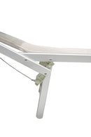 Lettino Prendisole da Giardino in Alluminio Soriani Riccione Ecrù