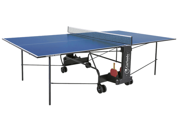 acquista Tavolo da Pin Pong con Piano Blu e Ruote per Interno Garlando Advance Indoor