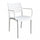 Poltrona Eveline 58,5x55,2x84 cm  in Polipropilene Bianco
