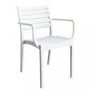 Poltrona Eveline 58,5x55,2x84 cm  in Polipropilene Bianco