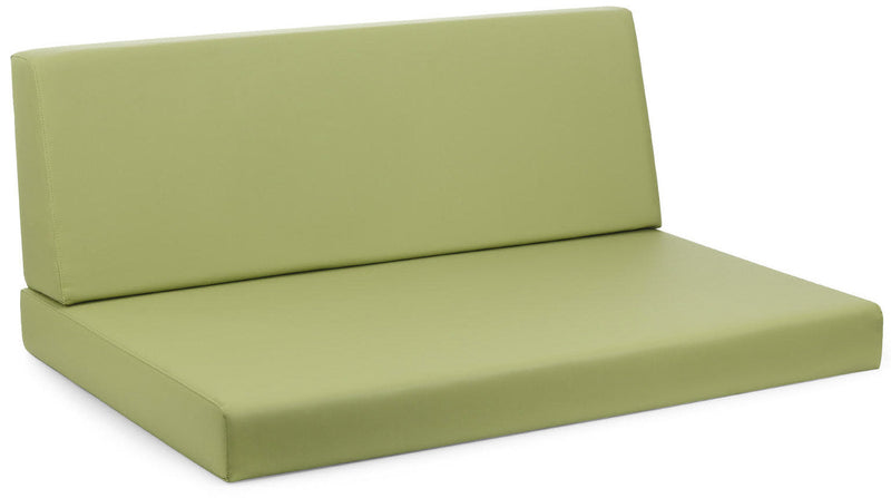 Cuscini per Pallet 120x80 cm Seduta e Schienale in Similpelle Mariotti Reforma Lime