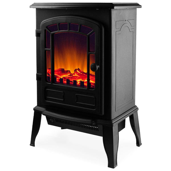 acquista Camino Elettrico Stufa Elettrica 2000 W LED 38x24x56 CM Caminetto Effetto Fuoco