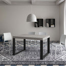 Tavolo Allungabile 120/380x90 cm Tecno Premium Cashmere Gambe Antracite      