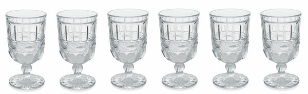 sconto Set 6 Calici Ø8x14 cm in Vetro Villa d'Este Home Tivoli Nobilis Trasparenti