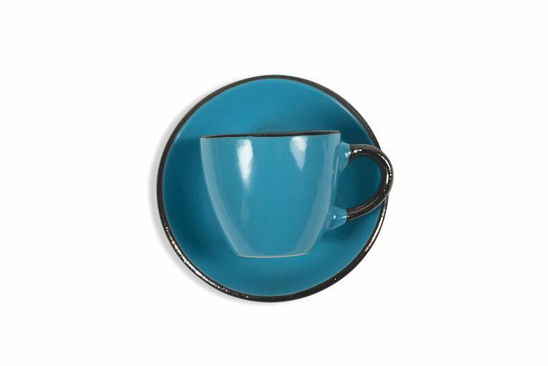 Set 6 Tazzine da Caffè cm in Stoneware Villa d'Este Home Tivoli Royal