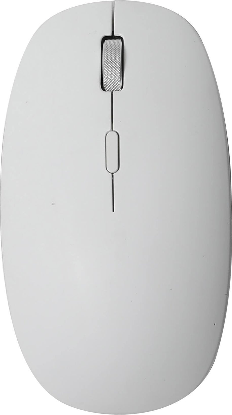 Mouse Wireless Ricaricabile 2.4GHz in Plastica Bianco