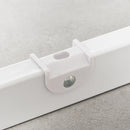 Cancelletto Bambini Barriera di Protezione 71x72,5 cm in Metallo Bianco