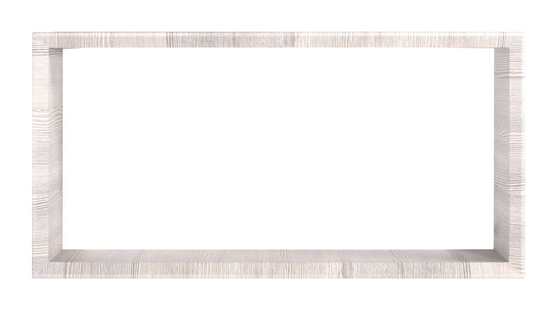 Mensola Cubo da Parete 70x35x15,5 cm in Fibra di Legno Artù Rovere Grigio