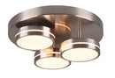 Plafoniera da Interno a LED in Metallo Nichel Satinato 