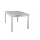 Tavolo Allungabile Hawaii 135/270x90x75 h cm in Alluminio Tortora