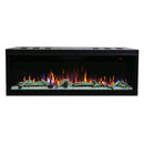 Camino Elettrico da Incasso 56,1x159,8x30,5 cm Effetto Fiamma 1500W Salvador 60 Nero