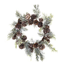 Set 3 Giro Candela con Corona e Pigne H24 cm 