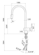 Rubinetto Cucina Miscelatore Monocomando Doccetta Estraibile Apell AP7091CR Cromato