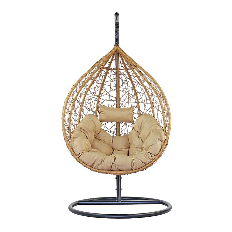 Dondolo Pensile da Giardino con cuscino Ø108x198 cm con Cuscino
