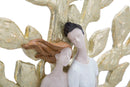 Scultura Coppia Albero della Vita 35x13x52 cm in Resina