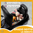 Macchina per Bambini Cavalcabile 65x28x39 cm Licenza Mercedes Benz Clacson e Spazio Portaoggetti Nero      