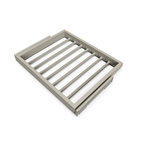 Kit 7 Aste Pantaloni per Armadio 600 mm in Acciaio Emuca Grigio Pietra online