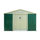 Casetta Box da Giardino in Lamiera Verde per Deposito Attrezzi H190x191x111cm Taddei Pert S