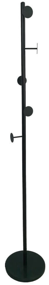 Appendiabiti da Tarra 30x30x172 cm in Acciaio Nero prezzo