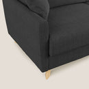 Divano Letto 2 Posti 160x94x97 cm in Tessuto Antracite