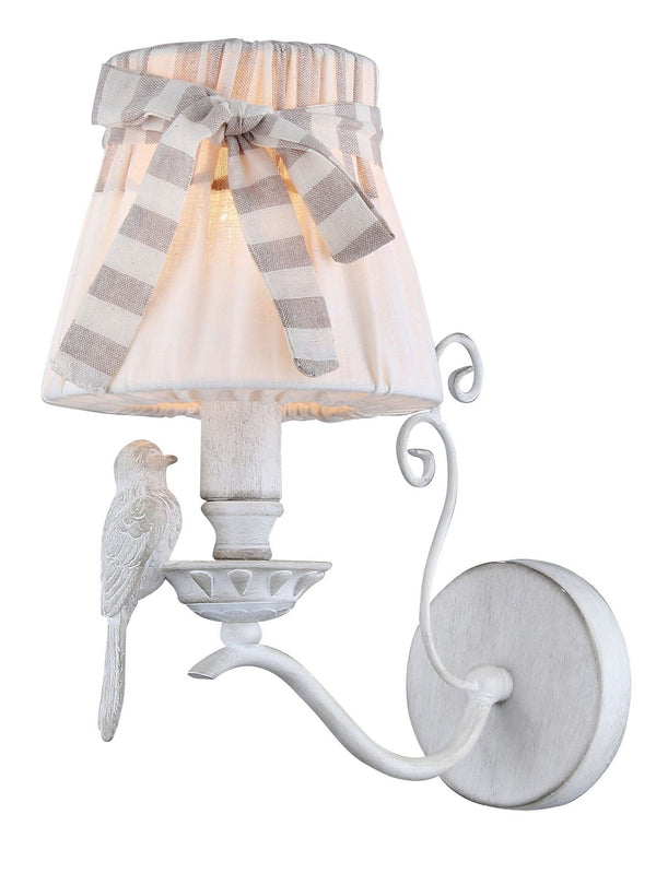 prezzo Lampada da parete Elegant in Metallo Bird Bianco Antique