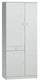 Armadio 3 Ante 1 Cassetto 77x183x34 cm Bianco Lisco