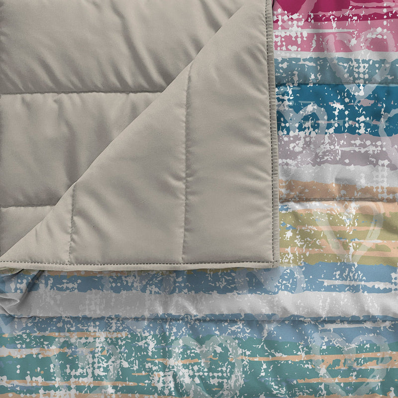 Trapuntino Estivo 100gr con Stampa in Microfibra Love Lines Varie Misure